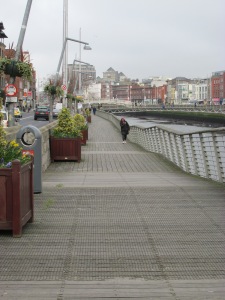 The River Liffey, where the Norse longships sailed up, over a thousand years ago.